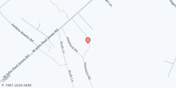 Map showing Golden Gate Holiness Church at 2926 Golden Gate Rd., Effingham, SC