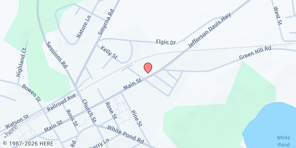 Map showing Community of HOPE Food Pantry at 2434 Main St., Elgin, SC