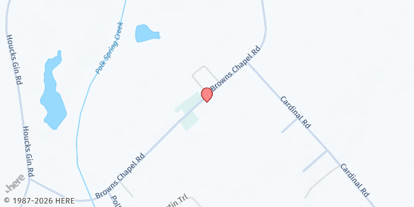 Map showing Brown Chapel Church AME at 218 Brown Chapel Rd., Elloree, SC