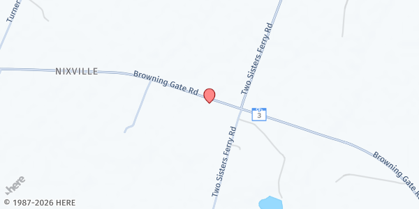 Map showing Efferson Baptist Church at 5146 Browning Gate Rd., Estill, SC