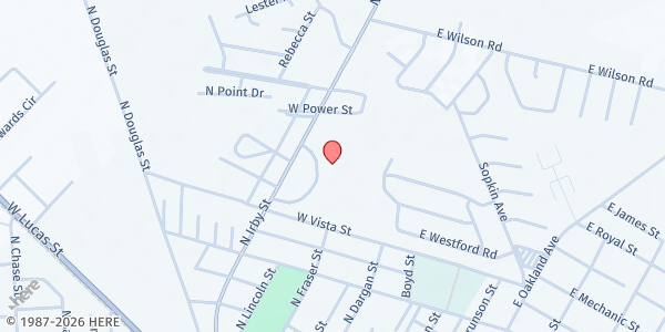 Map showing Bethel Apostolic Church at 1200 N. Irby St., Florence, SC