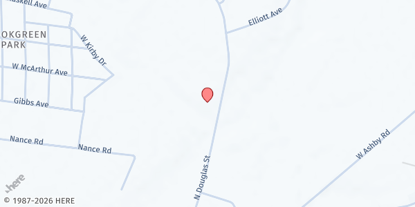 Map showing Resurrection Restoration Center For The Homeless at 1807 N. Douglas St., Florence, SC