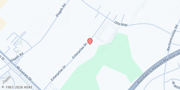 Map showing The Inner Court Apostolic Church at 2138 Enterprise Dr., Florence, SC