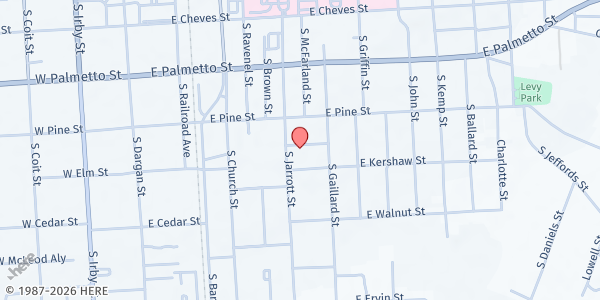 Map showing The Manna House at 450 Jarrott Street, Florence, SC