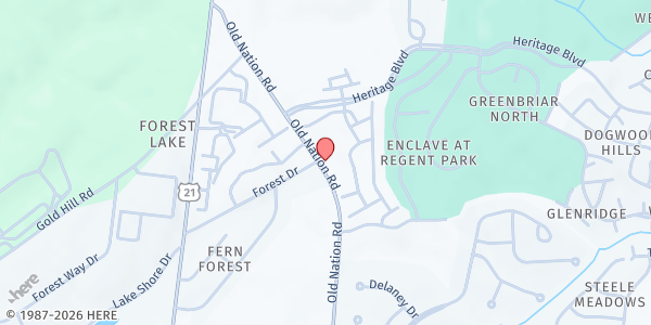 Map showing Fort Mill Care Center at 818 Tom Hall Street, Suites 112, Fort Mill, SC