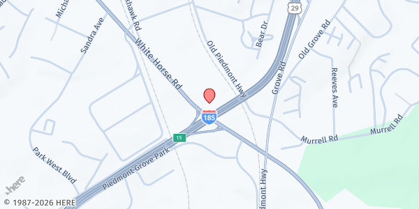 Map showing Salem United Methodist Church - Food Pantry at 2700 White Horse Rd., Gantt, SC