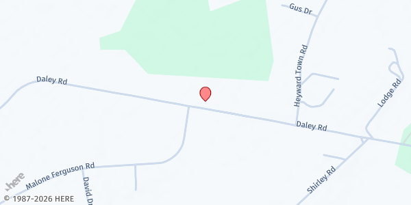 Map showing Hopewell CME Church at 3200 Daley Rd, Garnett, SC