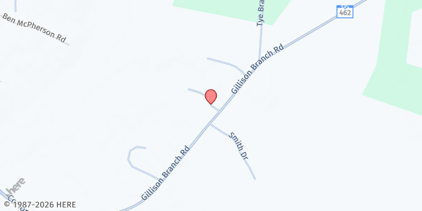 Map showing Solomon Temple Church of God at 57 Solomon Temple Rd., Garnett, SC