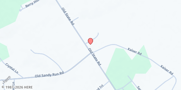 Map showing Beulah United Methodist Church at 1577 Old State Road, Gaston, SC