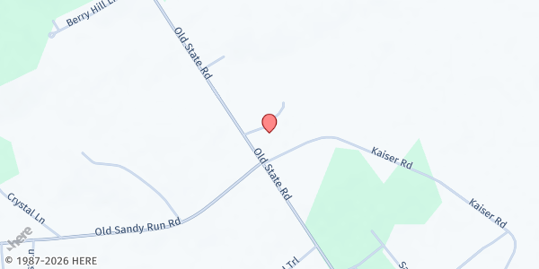 Map showing Beulah United Methodist Church at 1577 Old St. Rd., Gaston, SC