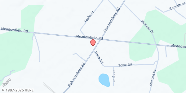 Map showing God's People In Service at 4512 Fish Hatchery Road, Gaston, SC