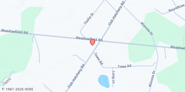 Map showing God's People In Service at 4512 Fish Hatchery Rd., Gaston, SC