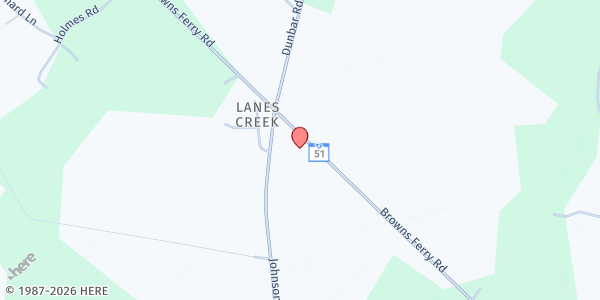 Map showing Mt. Sinai Missionary Baptist Church at 7275 Brown's Ferry Road, Georgetown, SC