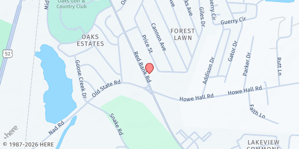 Map showing Second Chance Recovery at 541 Red Bank Rd, Goose Creek, SC