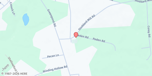 Map showing Laurels County Food Ministry - Green Pond United at 168 Stoddard Mill Road, Gray Court, SC