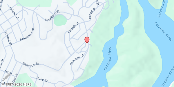 Map showing G.R.A.S.P. at 802 Dearborn St., Great Falls, SC