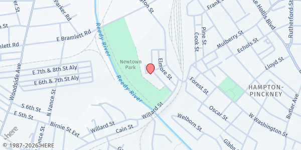 Map showing Mountain View Baptist Church - Food Pantry at 111 Cagle Street, Greenville, SC