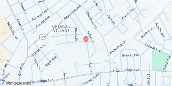 Map showing Tabernacle of Faith-Greenwood at 329 Jordan Street, Greenwood, SC