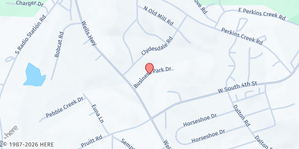 Map showing Golden Corner Ministries Food Bank at 635 Business Park DR, Grover Square, SC