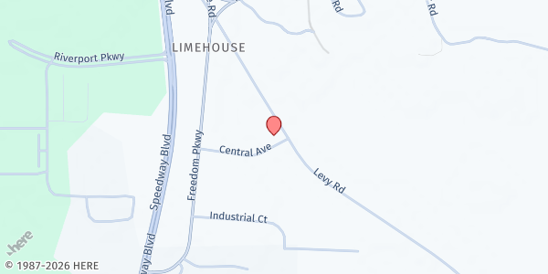 Map showing Healing Waters at 606 Levy Road, Hardeeville, SC