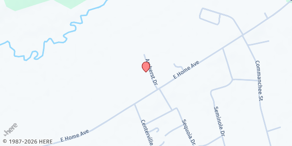 Map showing Nazareth Apostolic Church at 622 Amherst Dr., Hartsville, SC