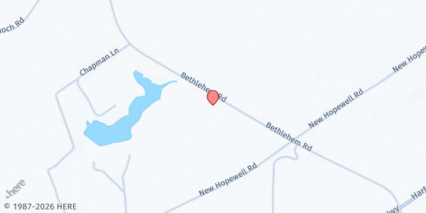 Map showing New Visions Community Development Corporation - Food Pantry at 1416 Bethlehem Road, Hartsville, SC