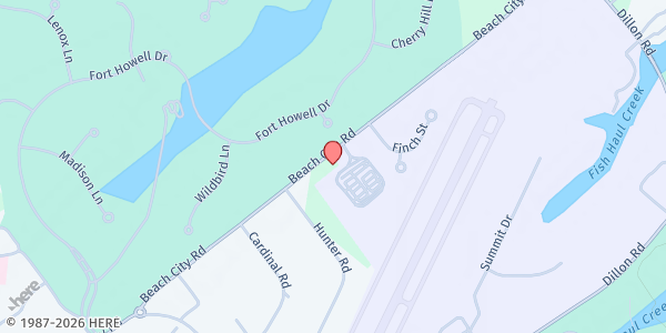 Map showing Sandalwood Community Food Pantry at 114 Beach City Rd., Hilton Head Island, SC