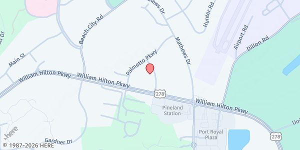 Map showing Second Helpings - Hilton Head Island at 4 Northridge Dr., Hilton Head Island, SC