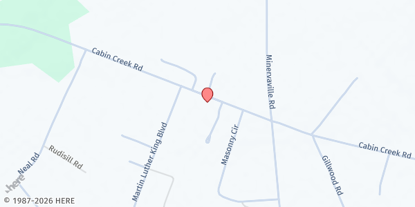 Map showing Good Shepherd Holiness Church at 6824 Cabin Creek Road, Hopkins, SC