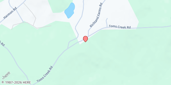 Map showing Yahshua's Grace at 248 Toms Creek Road, Hopkins, SC