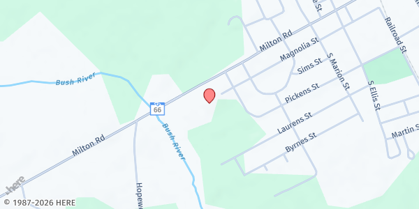 Map showing Christ Central Mission - Joanna at 710 Magnolia St., Joanna, SC