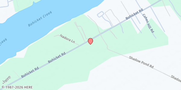 Map showing Hebron Zion Presbyterian at 2915 Bohicket Rd, Johns Island, SC