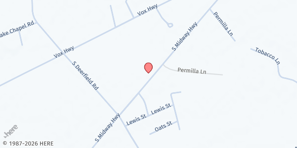 Map showing White Chapel Free Will Holiness Church at 419 S Midway Highway, Johnsonville, SC