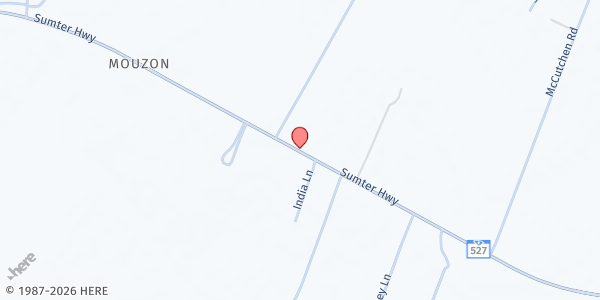 Map showing CMD's Pantry at 2229 Sumter Hwy., Kingstree, SC