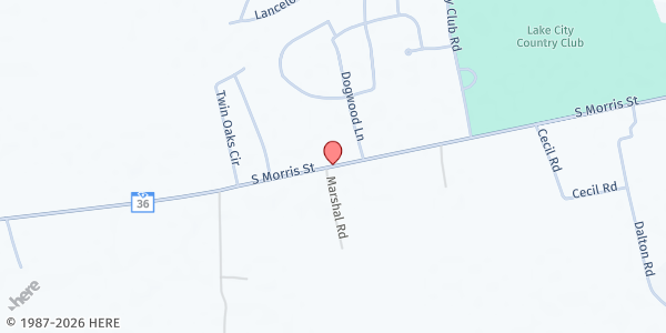 Map showing St. Peter AFU Church at 940 S. Morris St., Lake City, SC