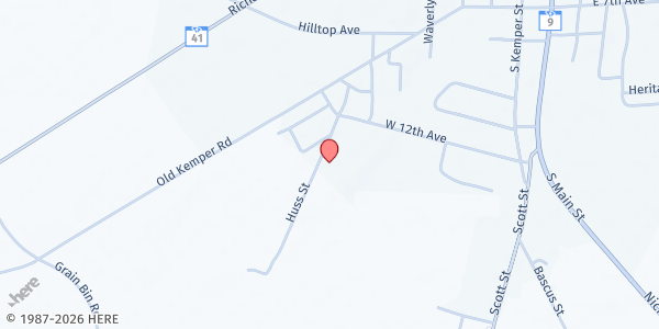 Map showing Miracle Temple Family Fellowship at 1210 Huss Street, Lake View, SC