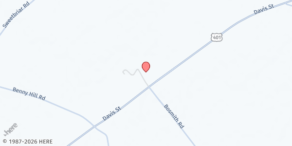 Map showing Mary Magdalene Freewil Baptist Church at 696 Davis St., Lamar, SC