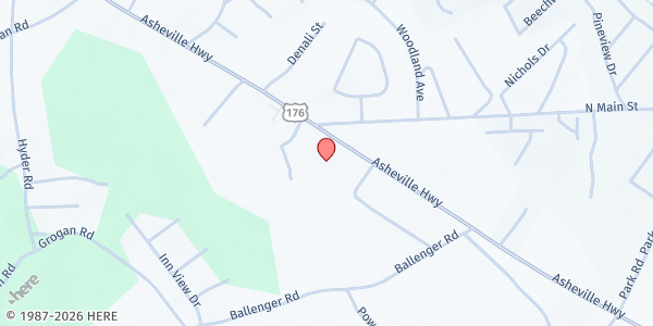 Map showing Greater St James Pantry at 201 South Ferguson St, Lancaster, SC