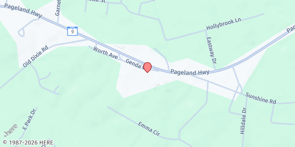 Map showing HOPE in Lancaster - Main Office at 2008 Pageland Hwy., Lancaster, SC