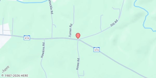 Map showing Ebenezer Baptist Church at 4005 Hwy. 414, Landrum, SC