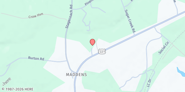 Map showing South Carolina Empowerment Centre at 62 Bridgeway Dr., Laurens, SC