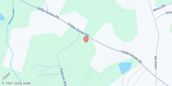 Map showing First Calvary Baptist Church at 2320 Cedar Grove Rd., Leesville, SC