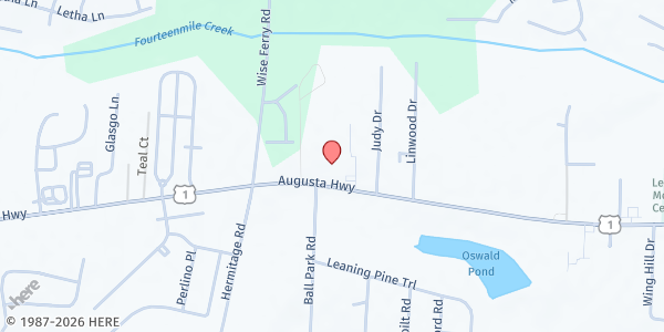 Map showing Community Christian Fellowship at 2034 Augusta Highway, Lexington, SC