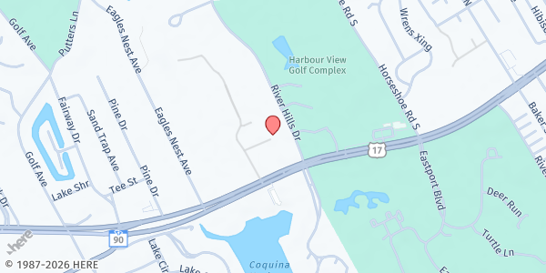 Map showing St. Delight Community Outreach at 801 St Delight Rd, Little River, SC