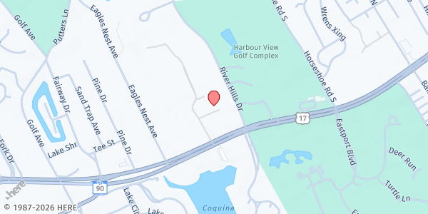 Map showing St. Delight Community Outreach at 801 St. Delight Rd., Little River, SC