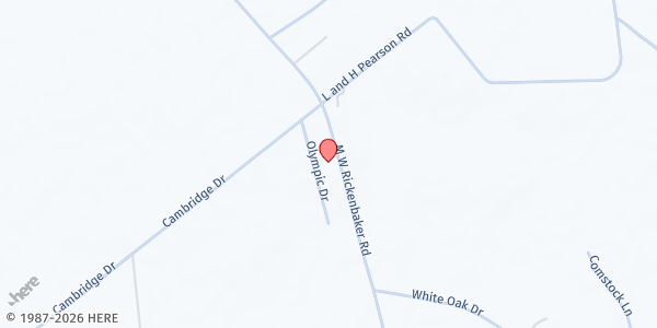 Map showing Laurel Hill A.M.E. Church at 2032 W. Rickenbaker Rd., Manning, SC