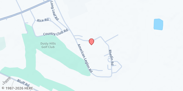 Map showing Canaan Land Revival Temple at 2319 Rhedin Road, Marion, SC