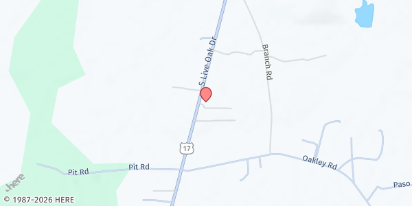 Map showing Countryside Hunger Strike Project - Moncks Corner at 1818 S. Live Oak, Moncks Corner, SC