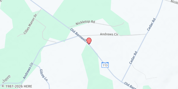 Map showing Montmorenci Missionary Baptist at Old Barnwell Rd., Montmorenci, SC