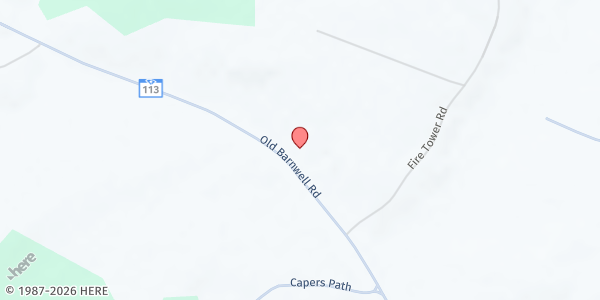 Map showing Summer Grove Miss Baptist at 2465 Old Barnwell Rd., Montmorenci, SC